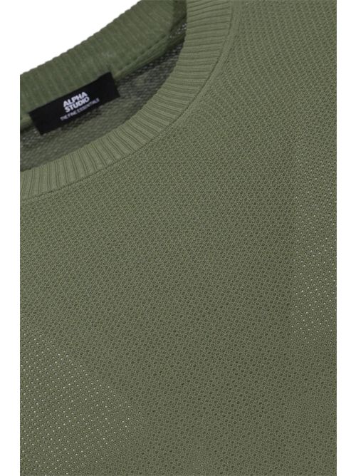 Maglia in cotone sea island Salvia Alpha Studio | FE-6865C3010